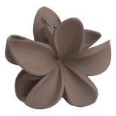 Barrette à cheveux fleur taupe